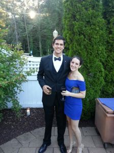 Jake and me at a wedding this summer!